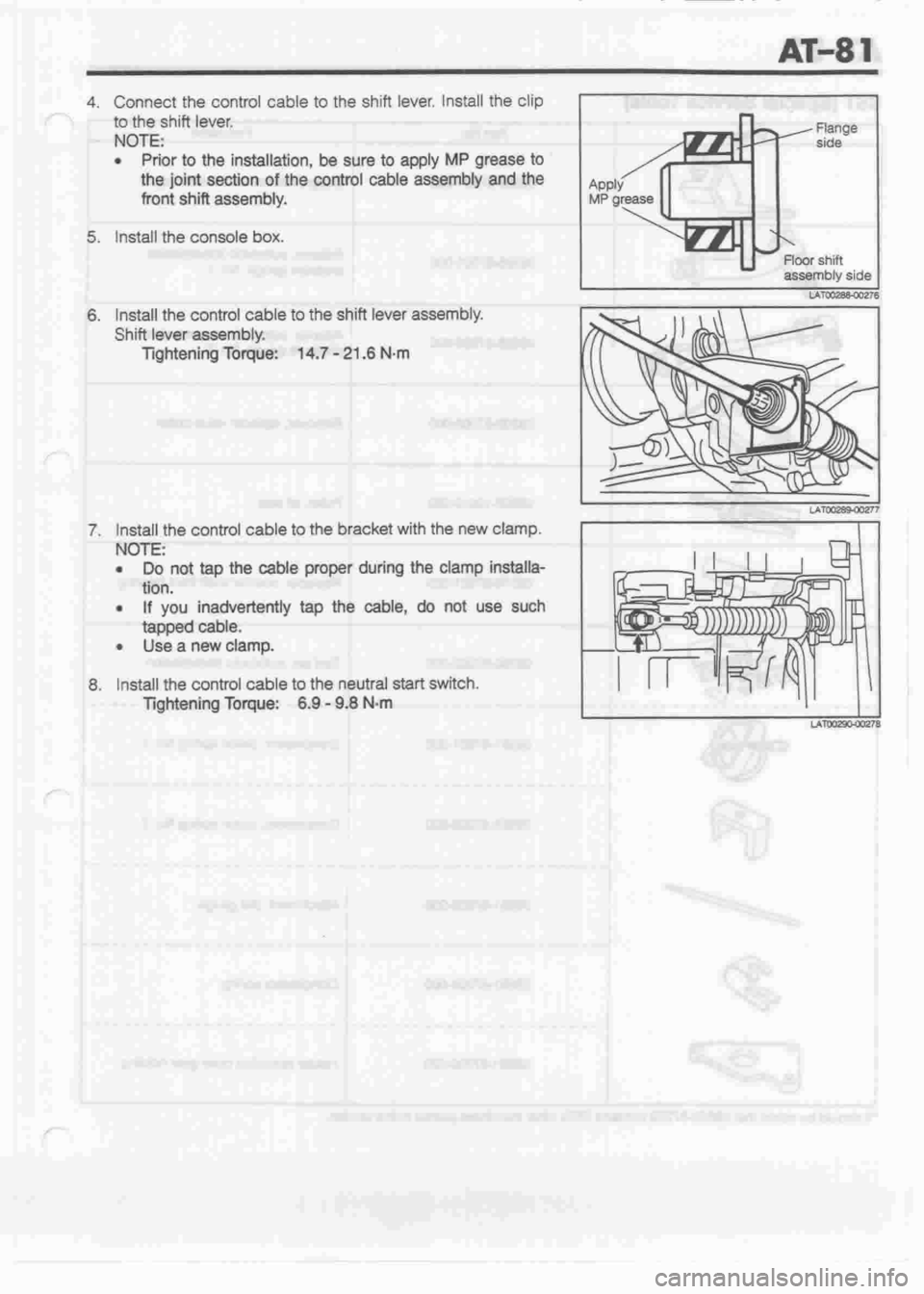 DAIHATSU CUORE 1998  Service Repair Manual 