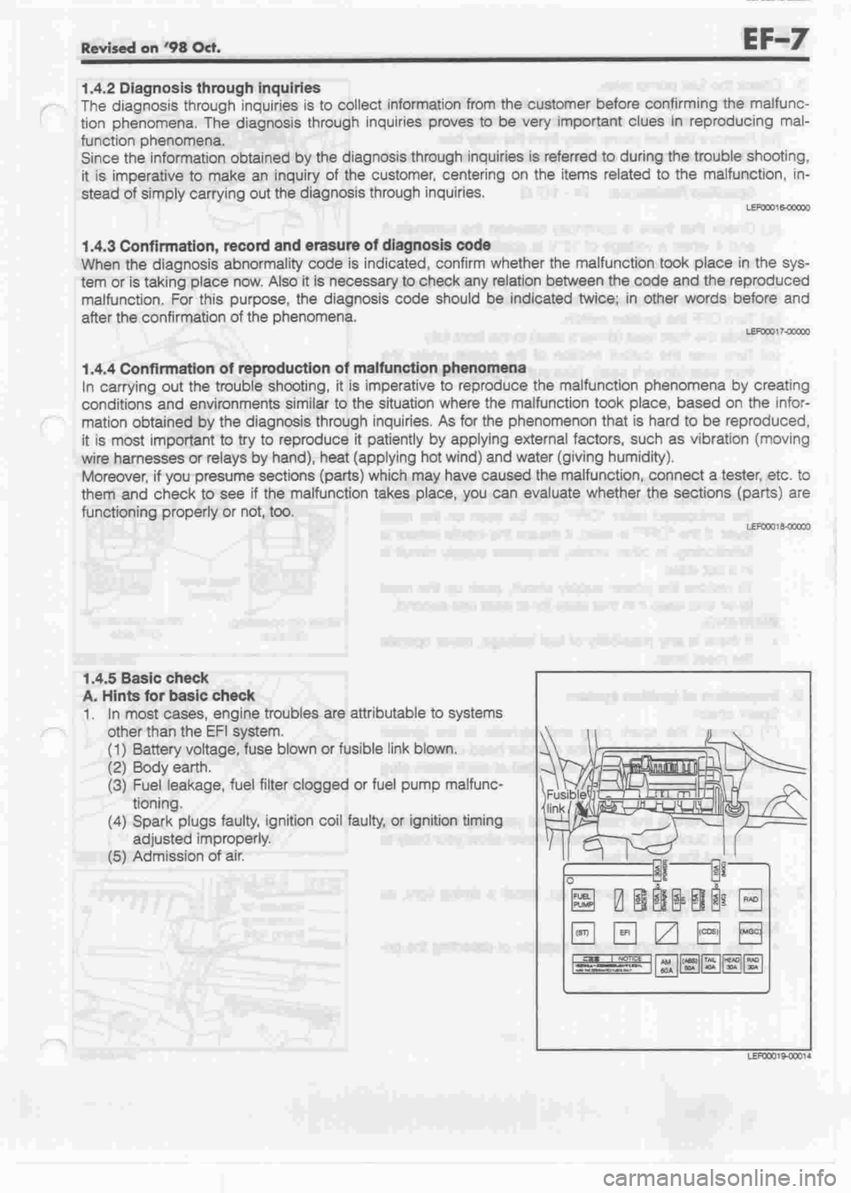 DAIHATSU CUORE 1998  Service Repair Manual 