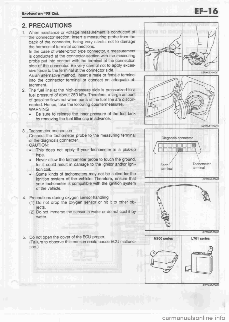 DAIHATSU CUORE 1998  Service Repair Manual 