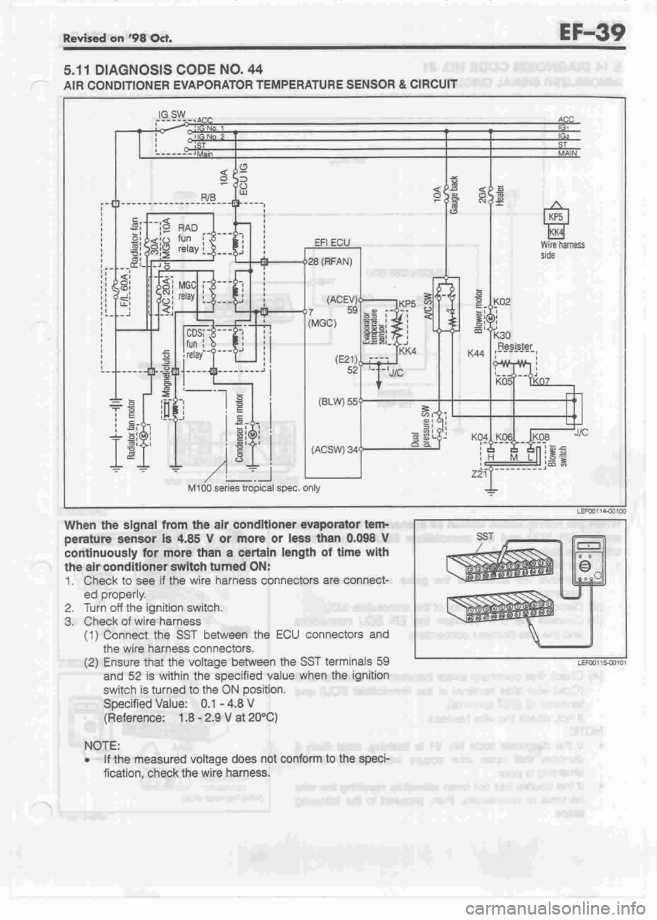 DAIHATSU CUORE 1998  Service Repair Manual 