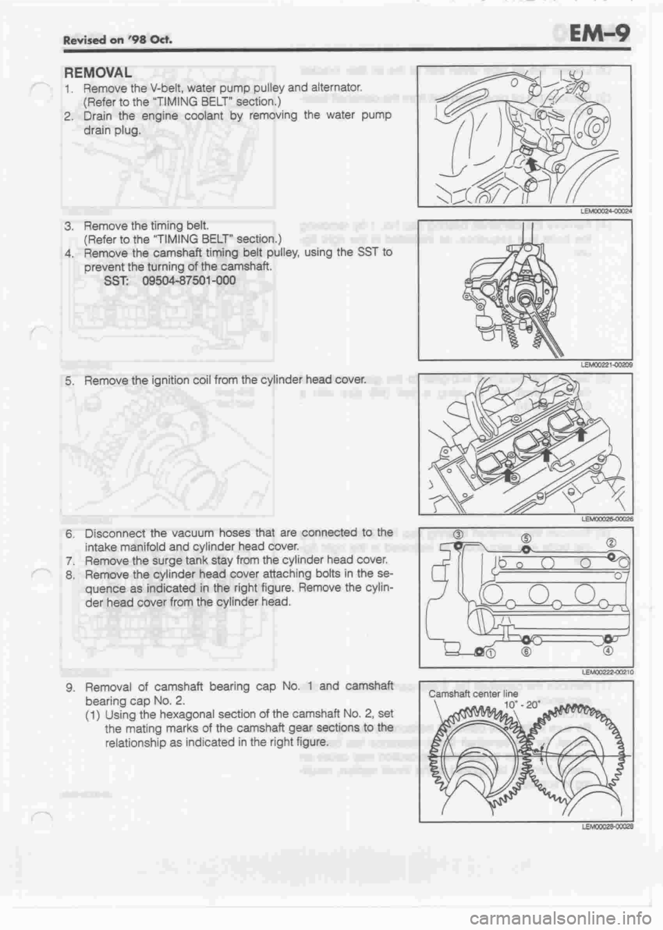 DAIHATSU CUORE 1998  Service Repair Manual 