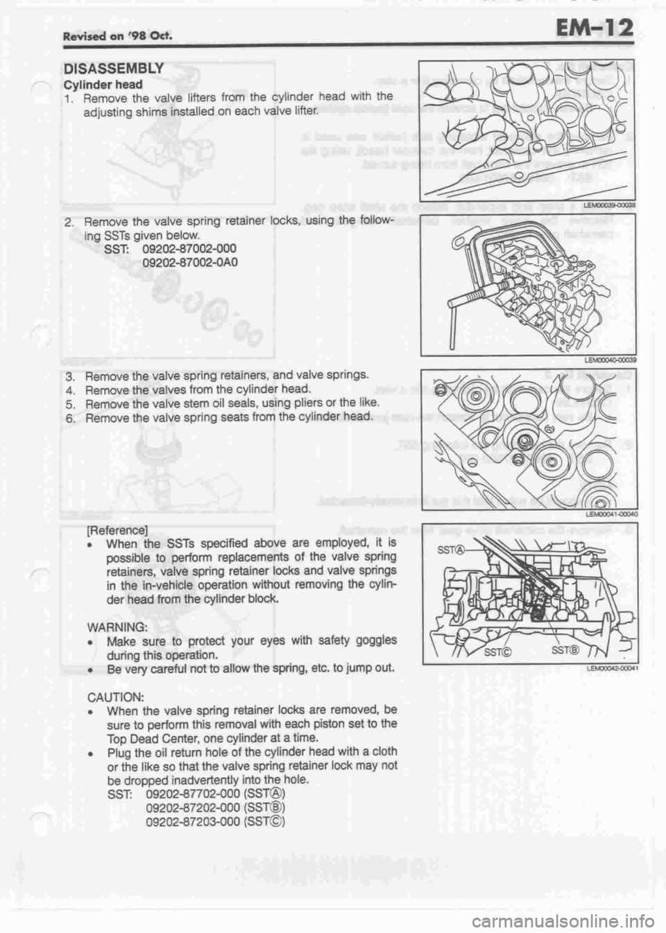 DAIHATSU CUORE 1998  Service Repair Manual 