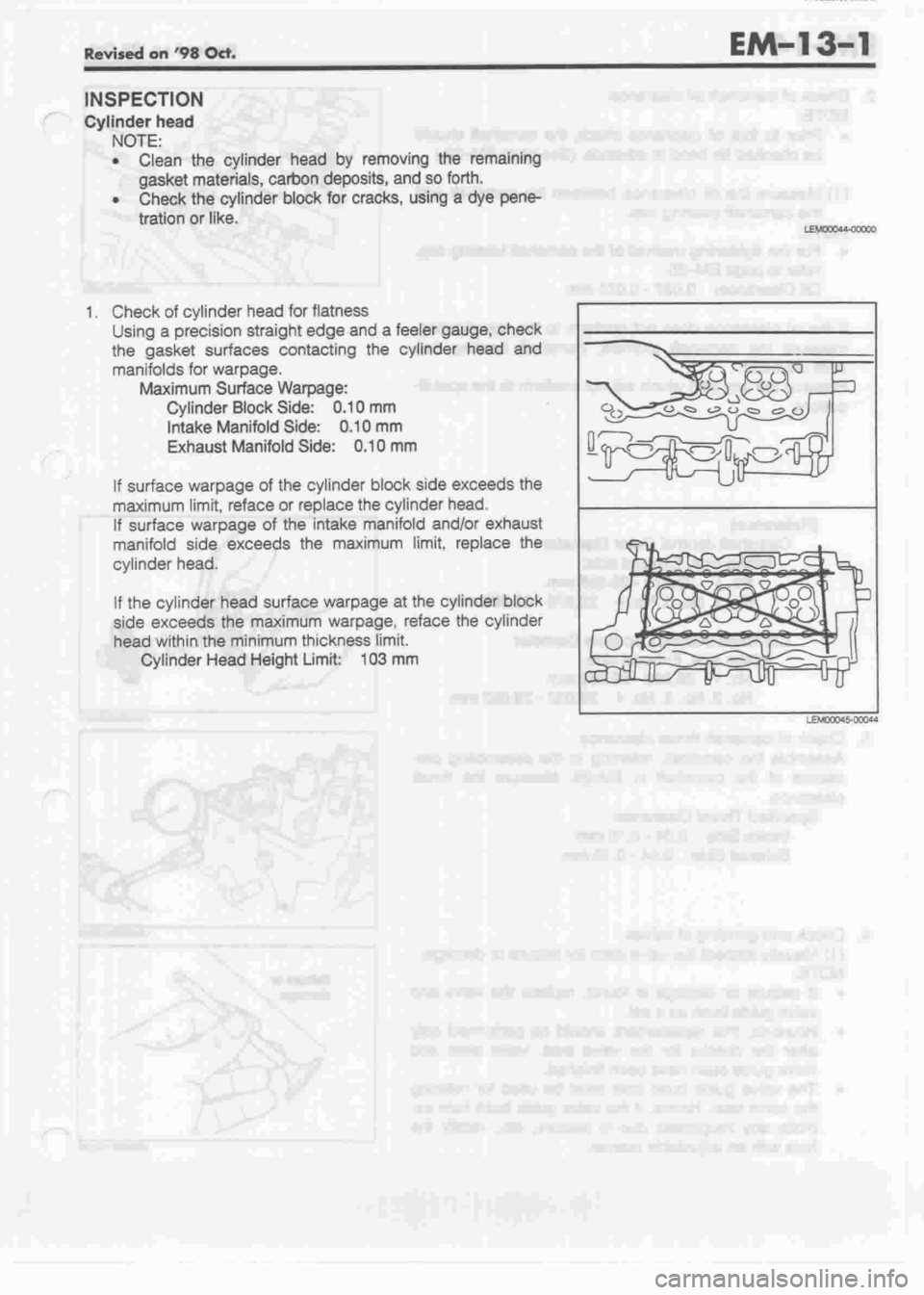 DAIHATSU CUORE 1998  Service Repair Manual 
