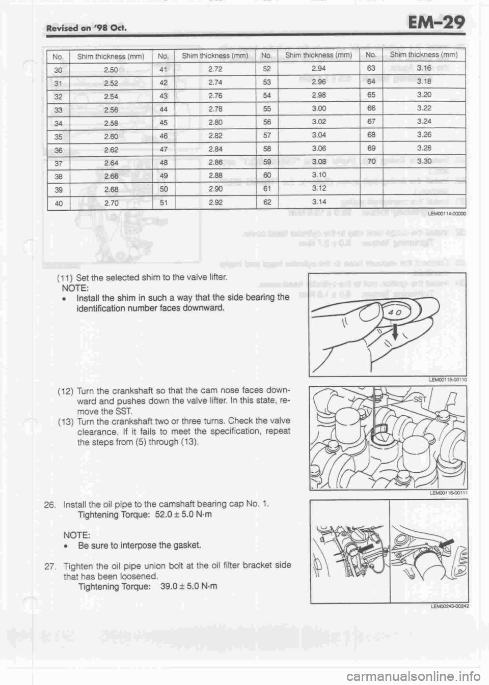 DAIHATSU CUORE 1998  Service Repair Manual 