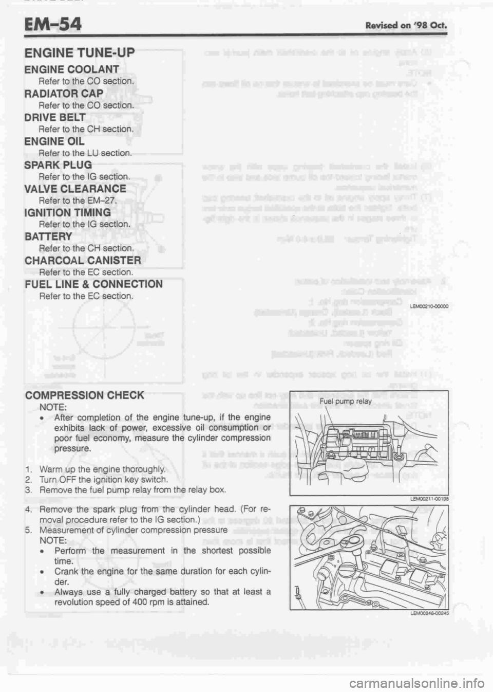 DAIHATSU CUORE 1998  Service Repair Manual 