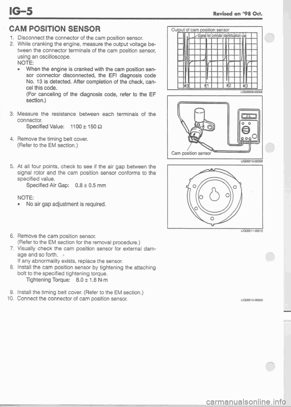 DAIHATSU CUORE 1998  Service Repair Manual 