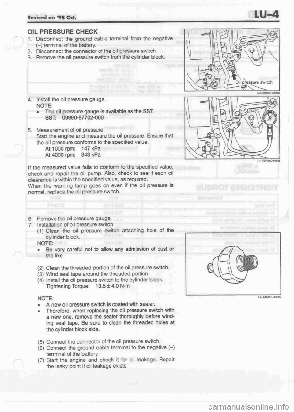 DAIHATSU CUORE 1998  Service Repair Manual 