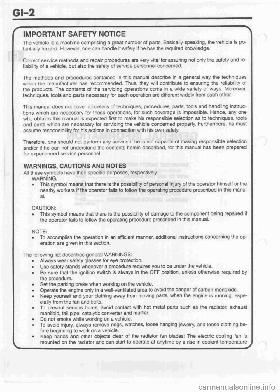 DAIHATSU CUORE 1998  Service Repair Manual 