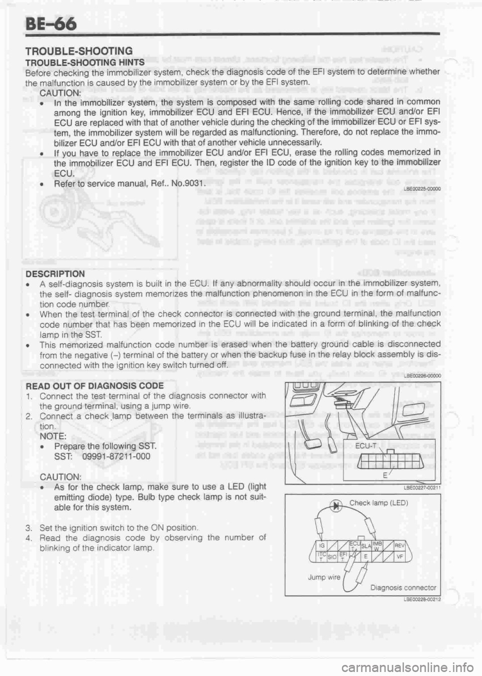 DAIHATSU CUORE 1998  Service Repair Manual 