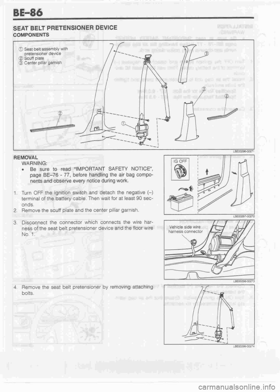 DAIHATSU CUORE 1998  Service Repair Manual 