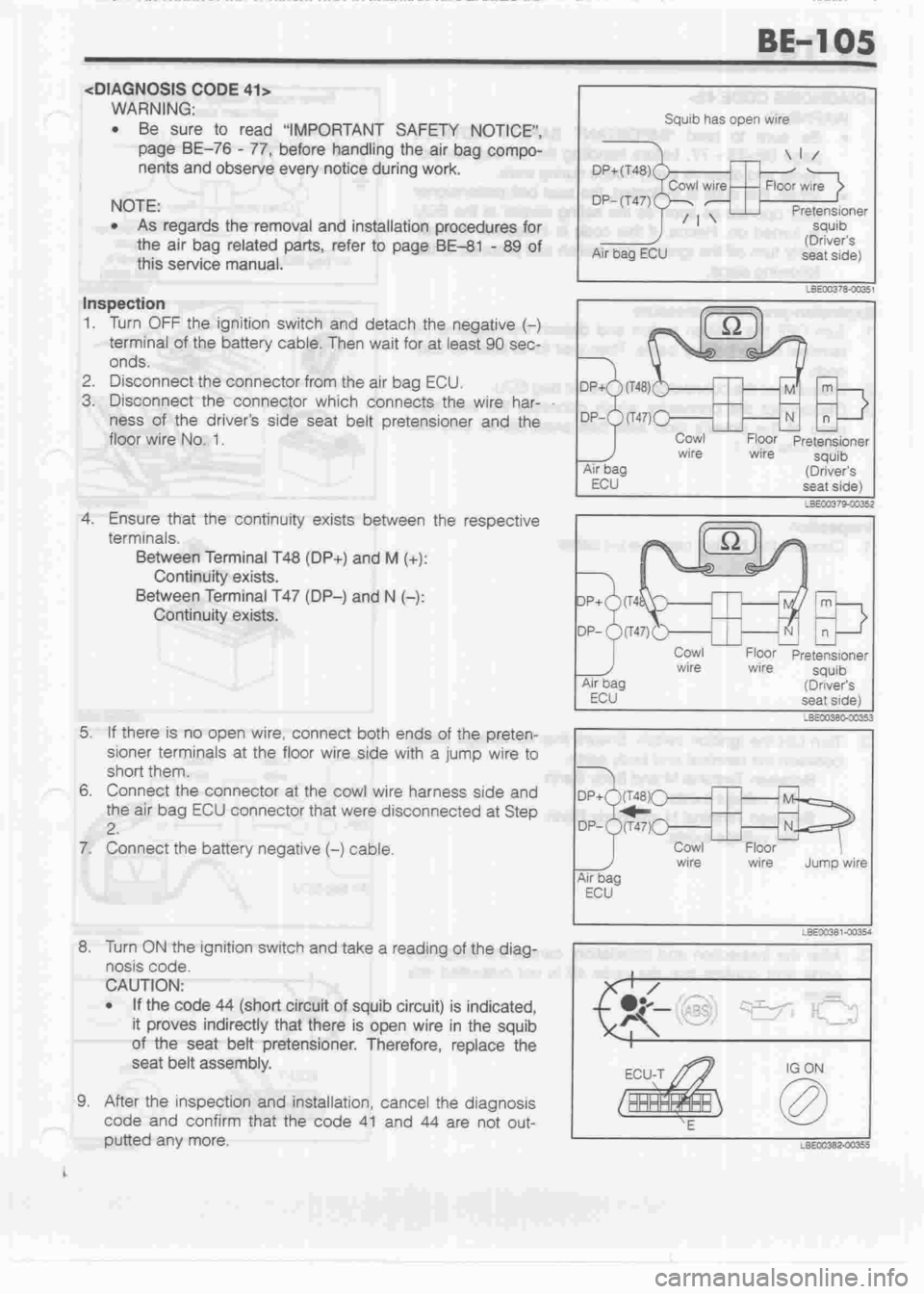 DAIHATSU MIRA 1998  Service Repair Manual 