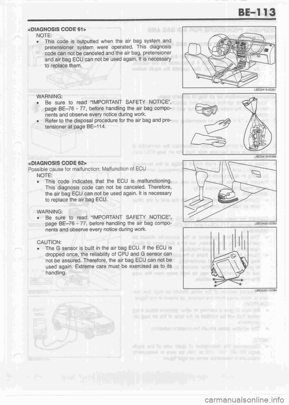 DAIHATSU MIRA 1998  Service Repair Manual 