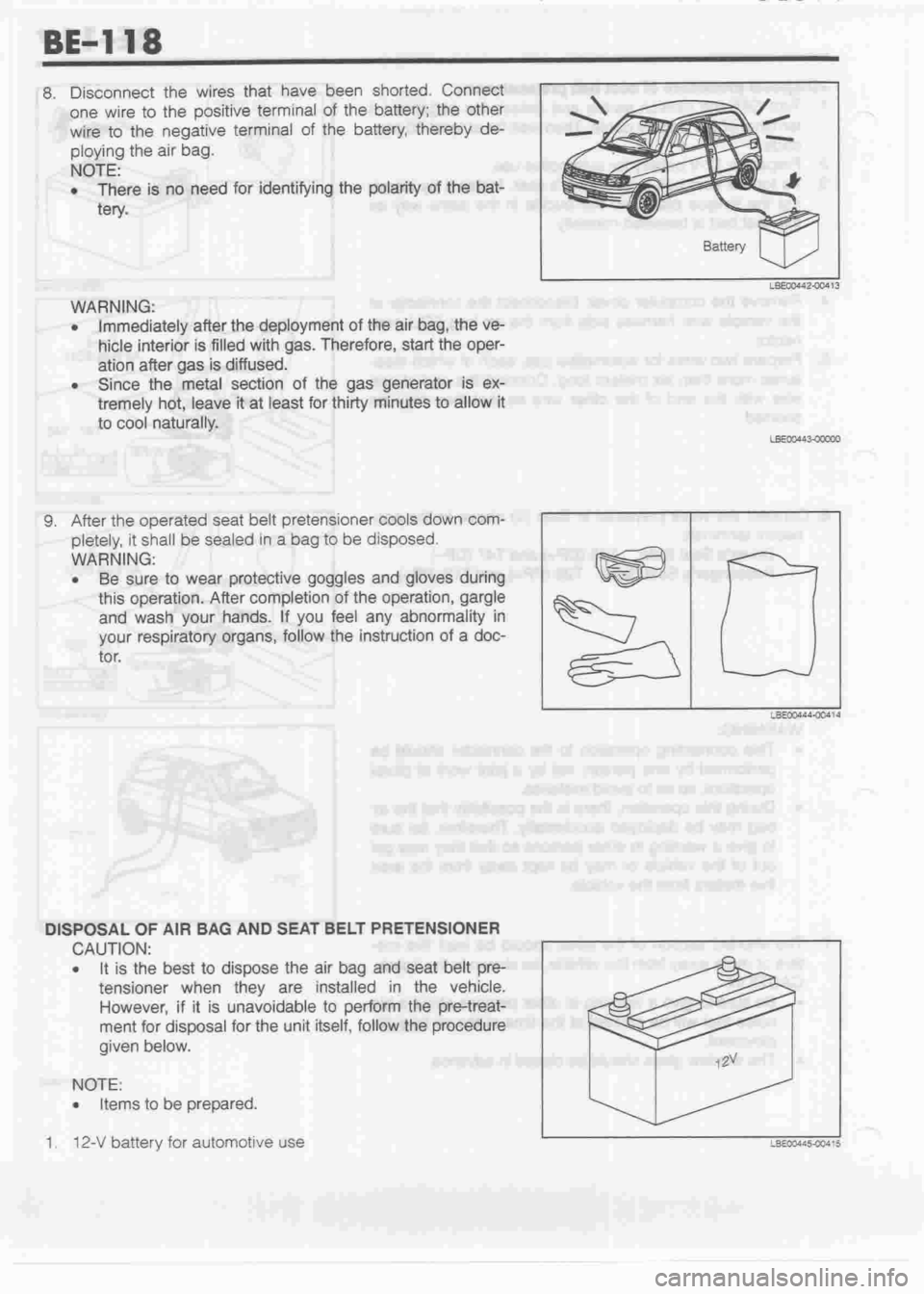 DAIHATSU MIRA 1998  Service Repair Manual 