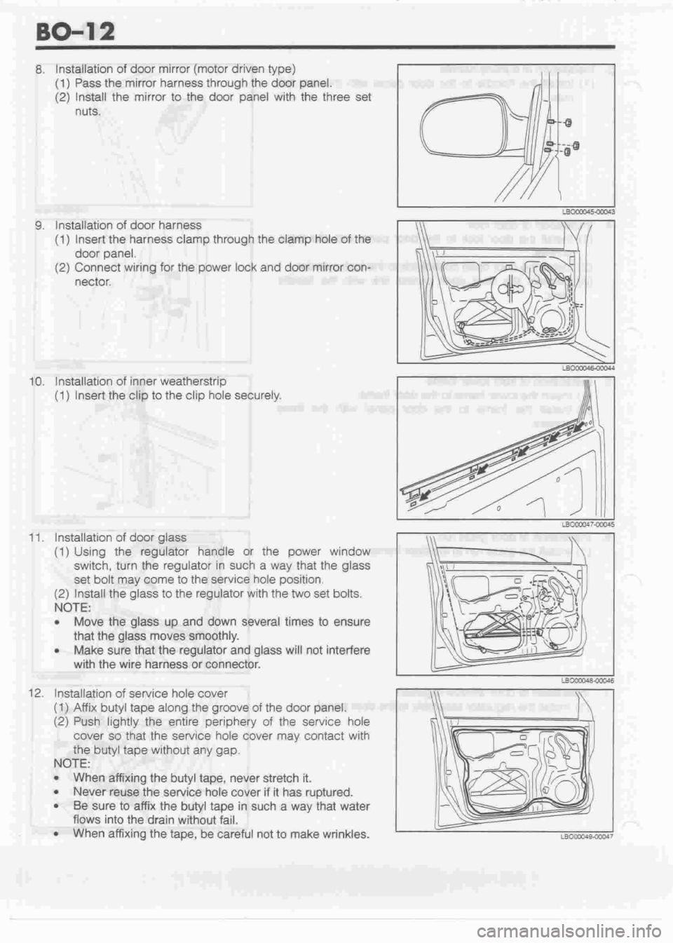 DAIHATSU MIRA 1998  Service Repair Manual 