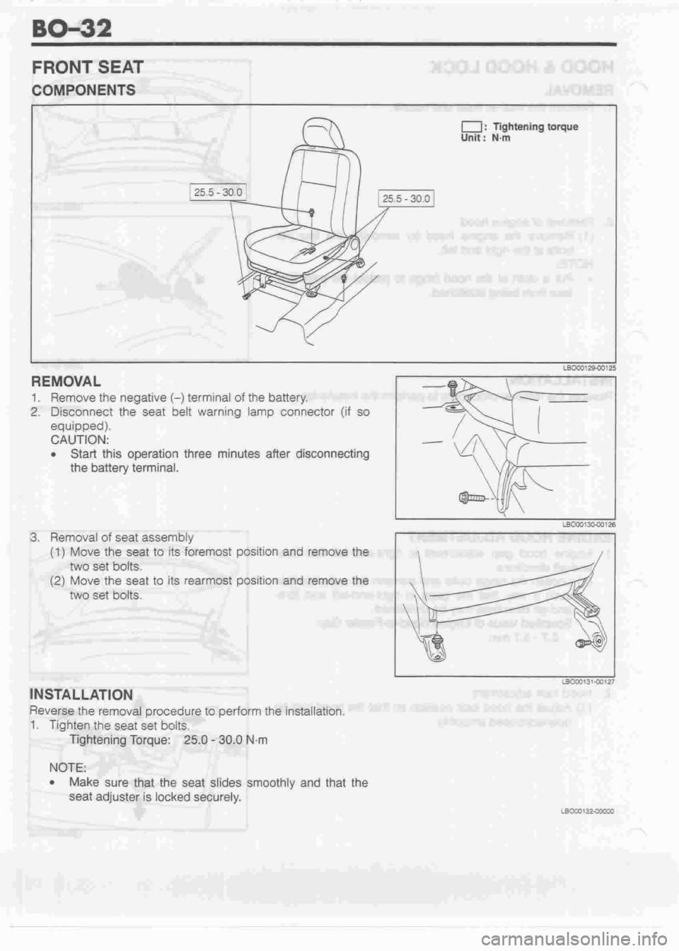 DAIHATSU MIRA 1998  Service Repair Manual 