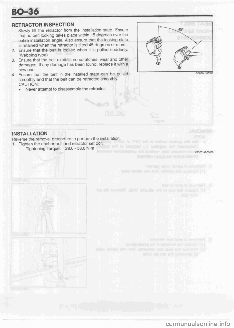 DAIHATSU MIRA 1998  Service Repair Manual 
