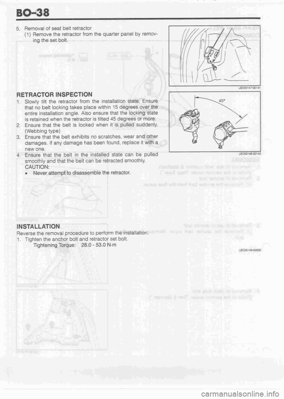 DAIHATSU MIRA 1998  Service Repair Manual 