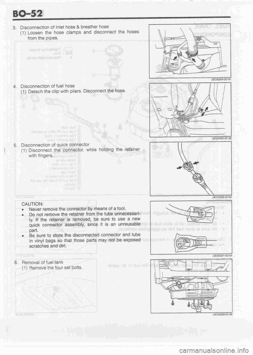DAIHATSU MIRA 1998  Service Repair Manual 