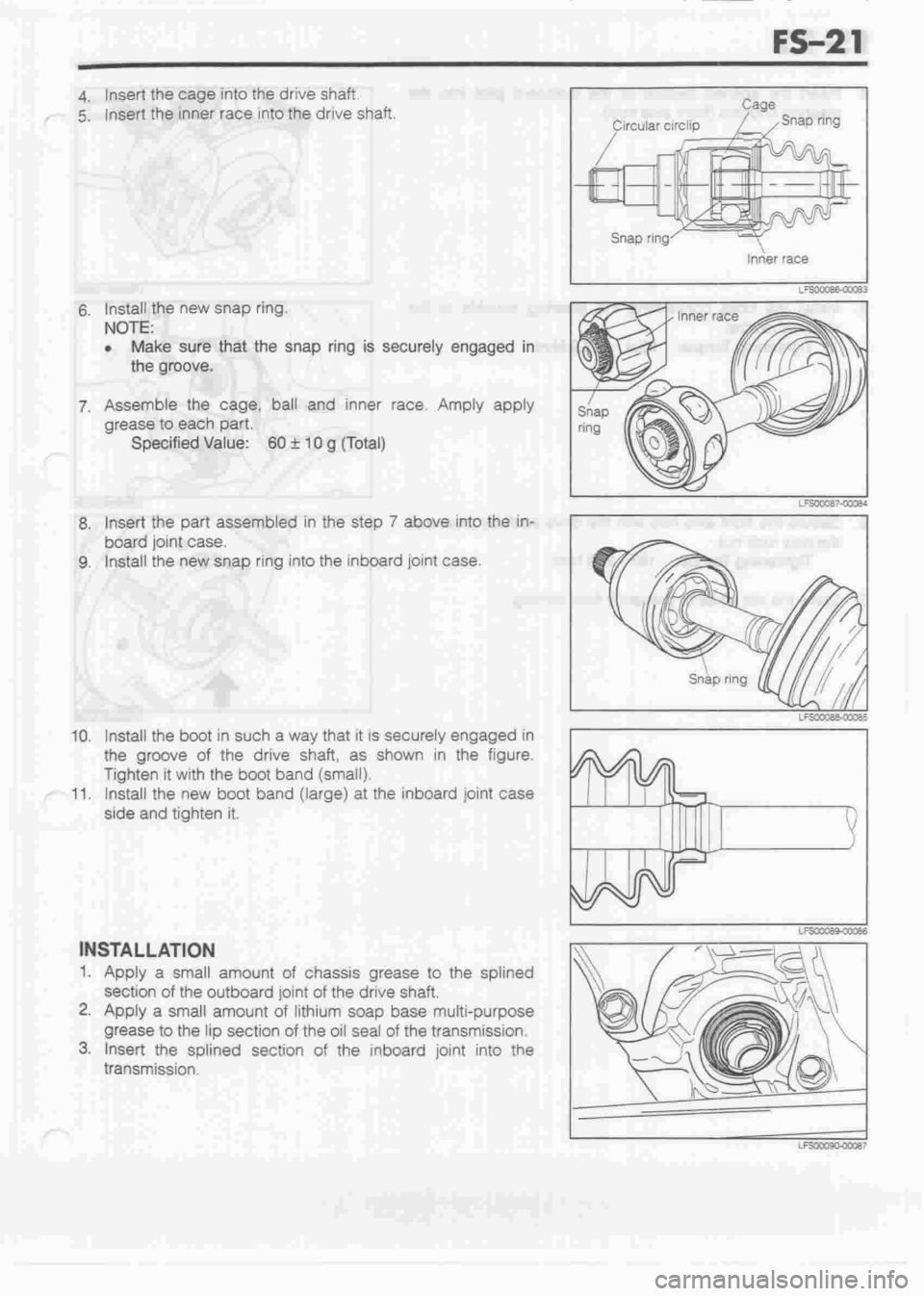 DAIHATSU MIRA 1998  Service Repair Manual 