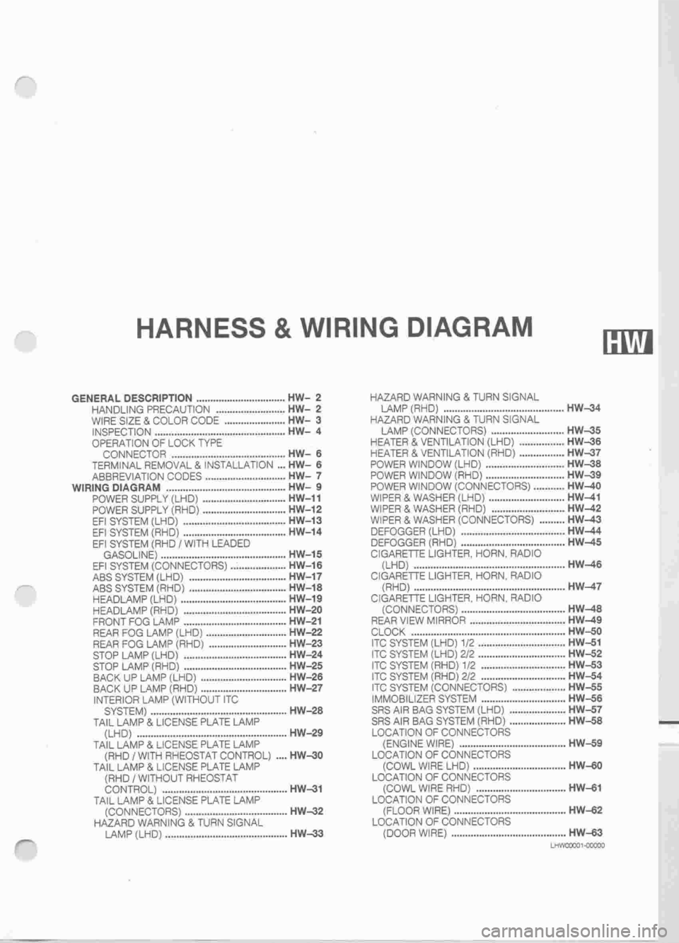 DAIHATSU MIRA 1998  Service Repair Manual 