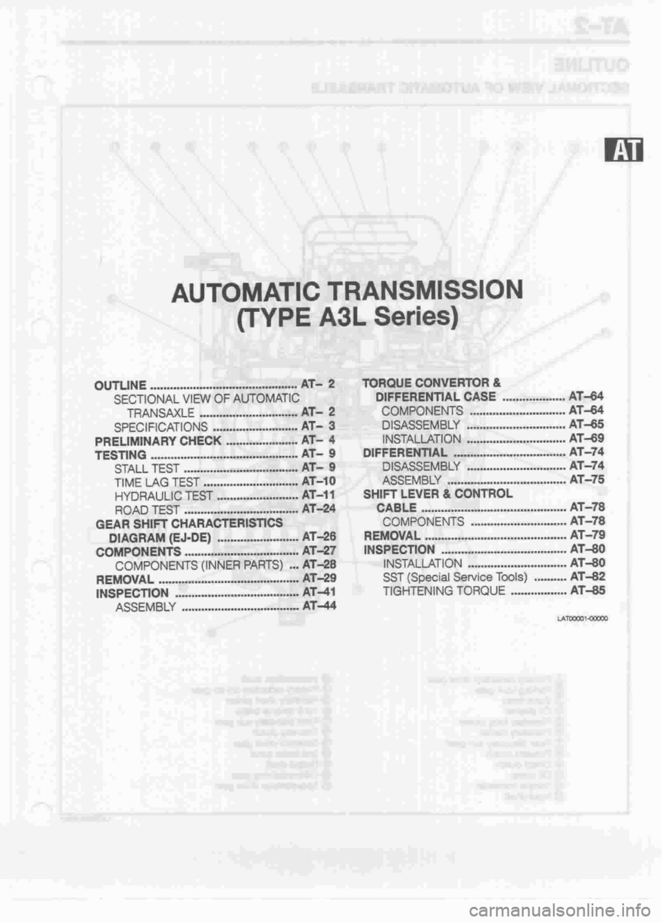 DAIHATSU MIRA 1998  Service Repair Manual 
