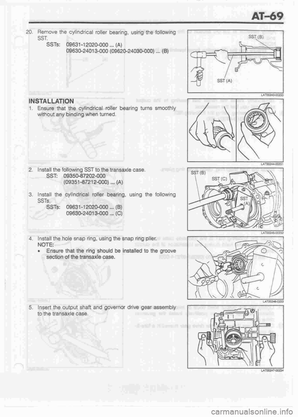 DAIHATSU MIRA 1998  Service Repair Manual 