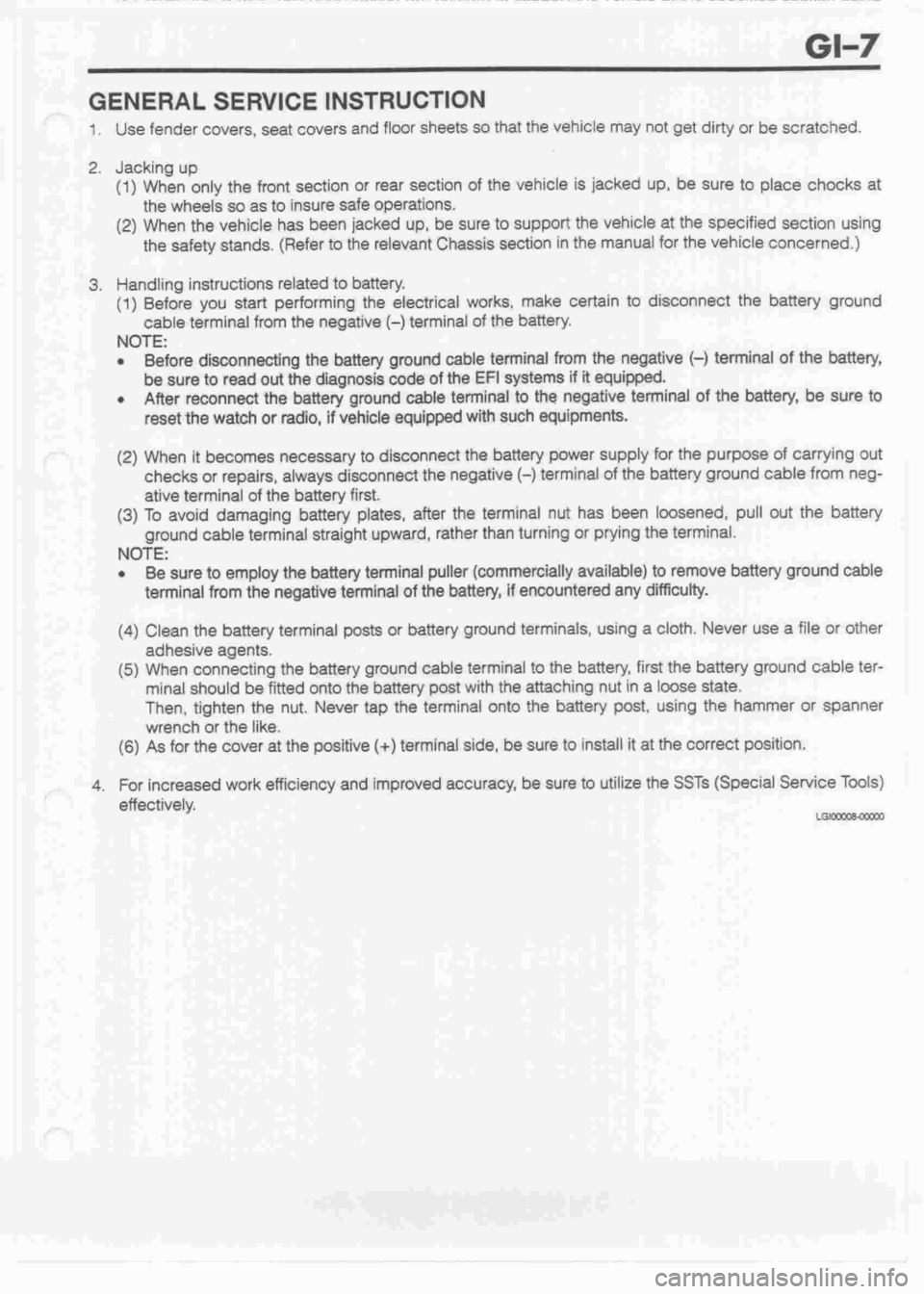 DAIHATSU MIRA 1998  Service Repair Manual 