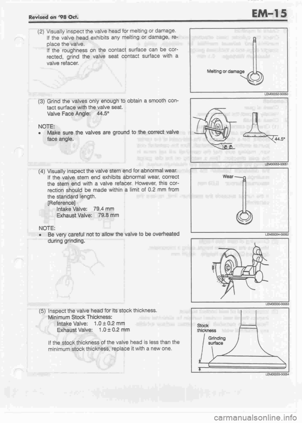 DAIHATSU MIRA 1998  Service Repair Manual 