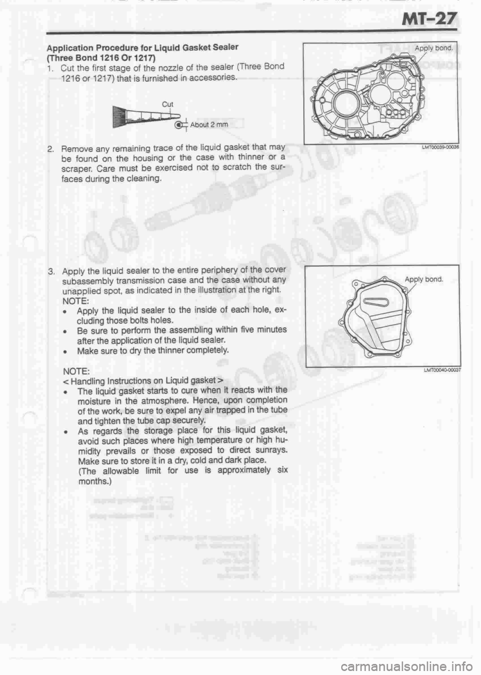 DAIHATSU MIRA 1998  Service Repair Manual 