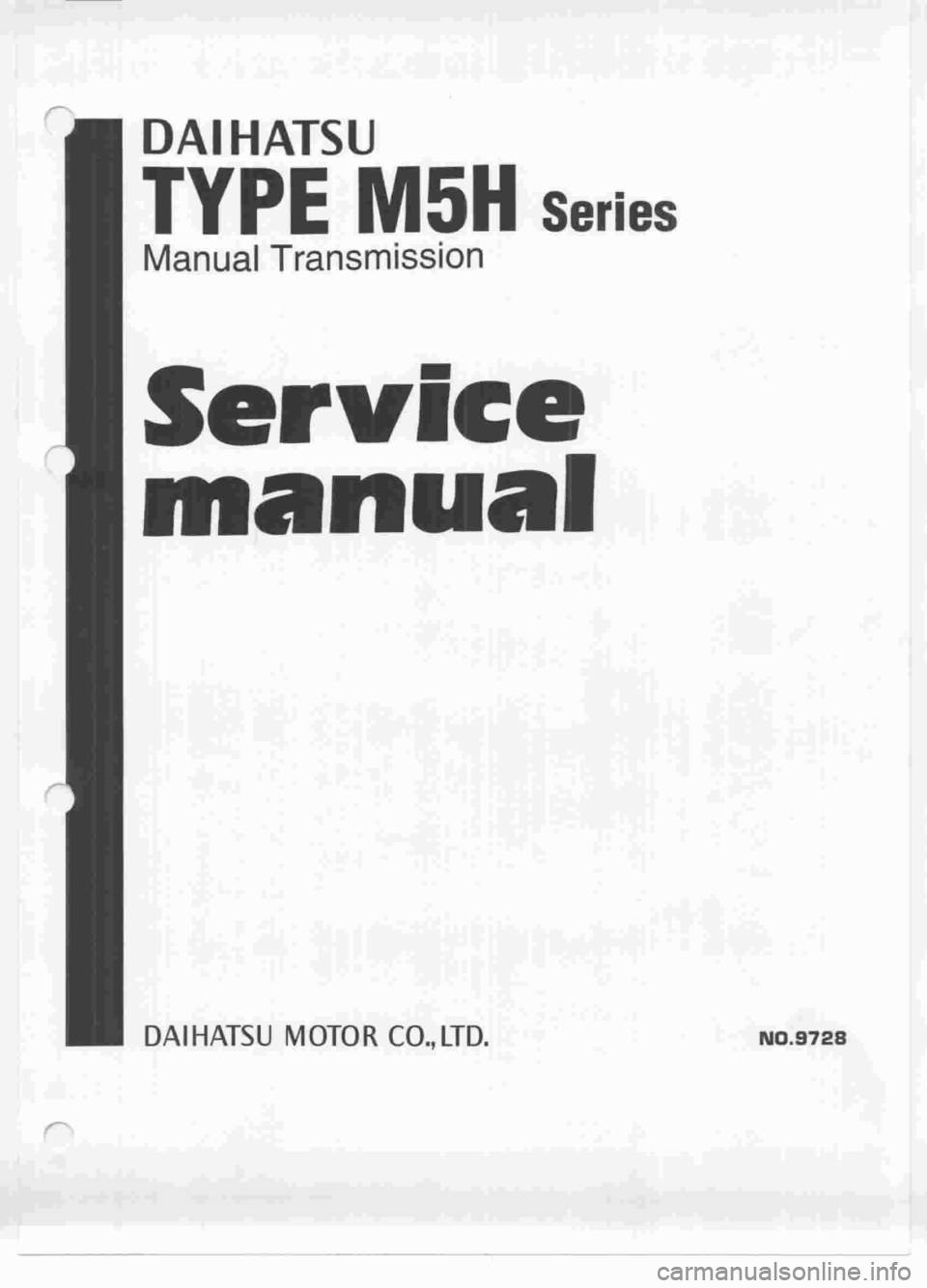 DAIHATSU MIRA 1998  Service Repair Manual 