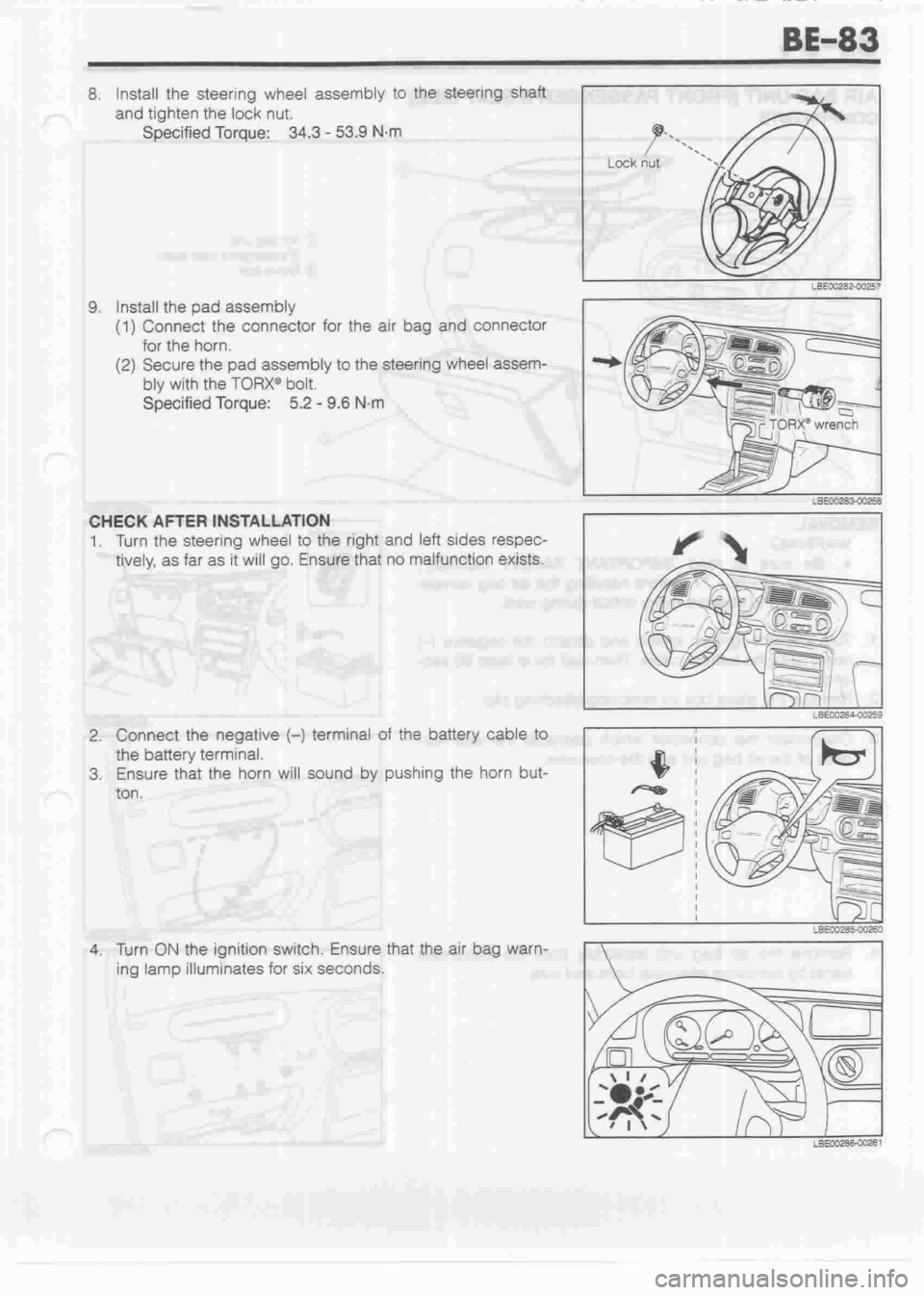 DAIHATSU MIRA 1998  Service Repair Manual 