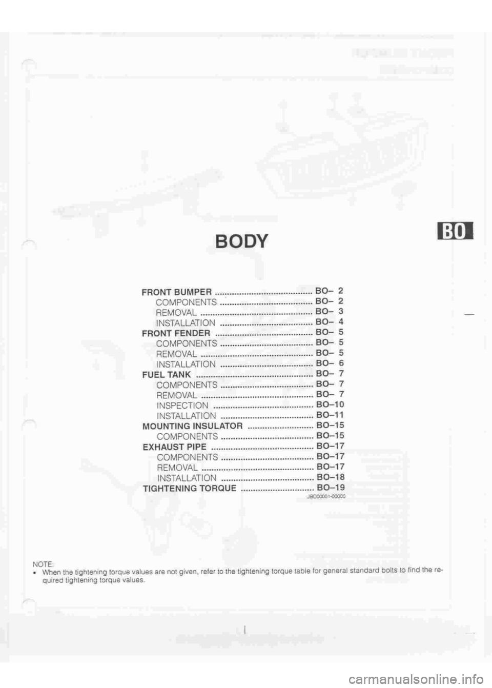DAIHATSU TERIOS 2000  Service Repair Manual 
 
www.WorkshopManuals.co.uk

 
Purchased from www.WorkshopManuals.co.uk 