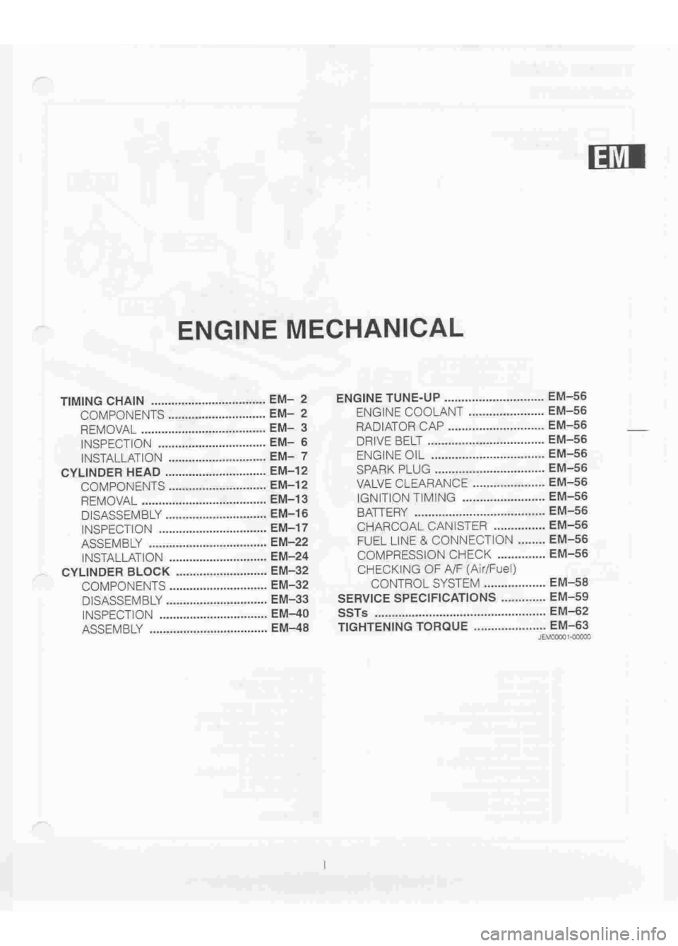 DAIHATSU TERIOS 2000  Service Repair Manual 
 
www.WorkshopManuals.co.uk

 
Purchased from www.WorkshopManuals.co.uk 