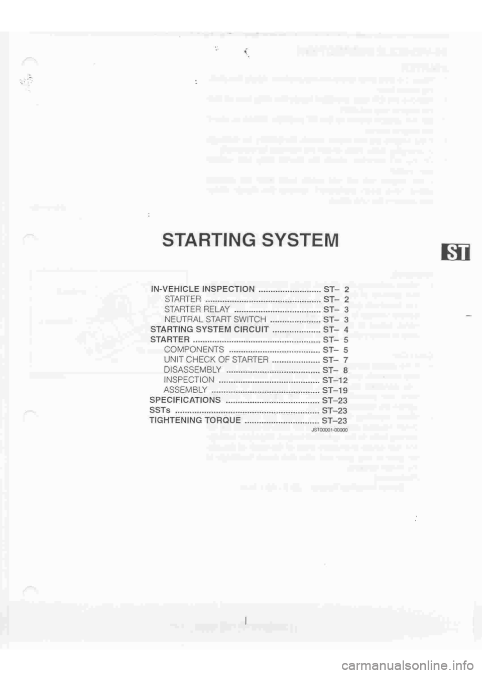 DAIHATSU TERIOS 2000  Service Repair Manual 
 
www.WorkshopManuals.co.uk

 
Purchased from www.WorkshopManuals.co.uk 