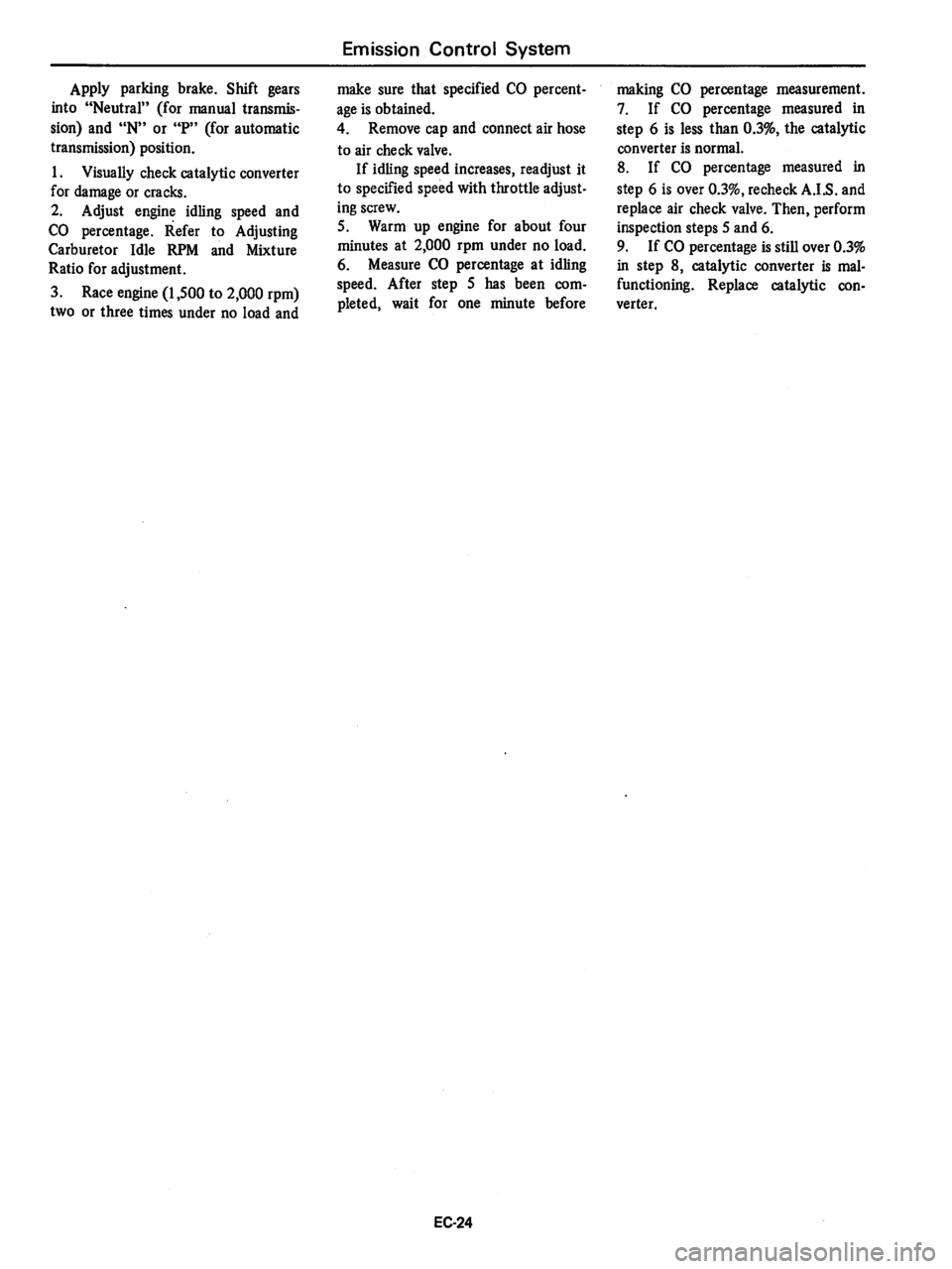 DATSUN 280Z 1977  Service Repair Manual 