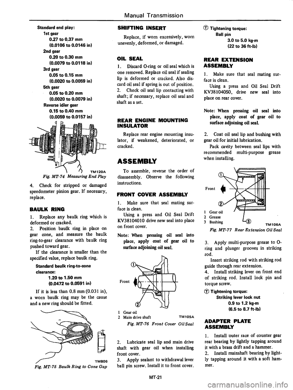 DATSUN 280Z 1977  Service Repair Manual 