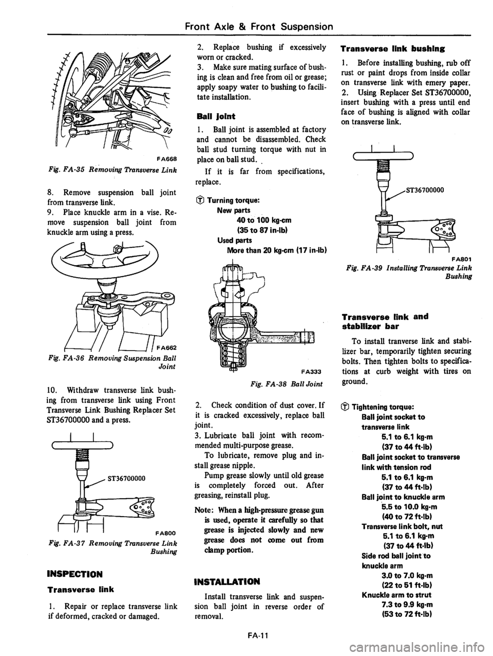 DATSUN 280Z 1977  Service Repair Manual 