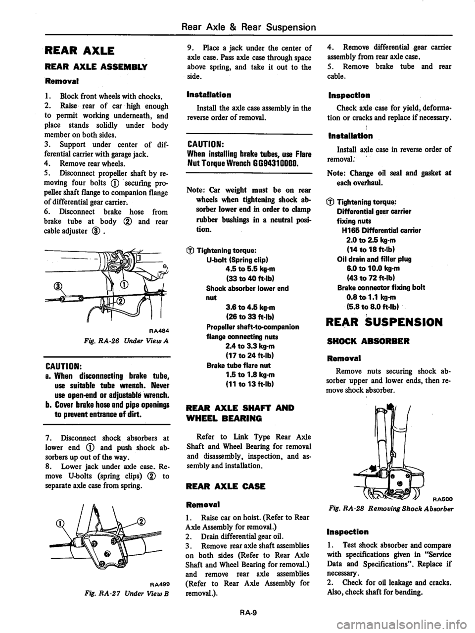 DATSUN 280Z 1977  Service Repair Manual 