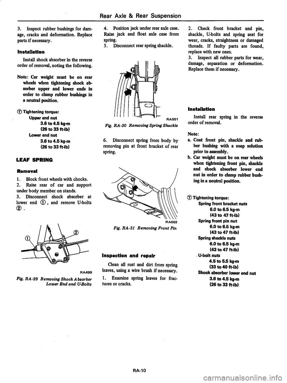 DATSUN 280Z 1977  Service Repair Manual 