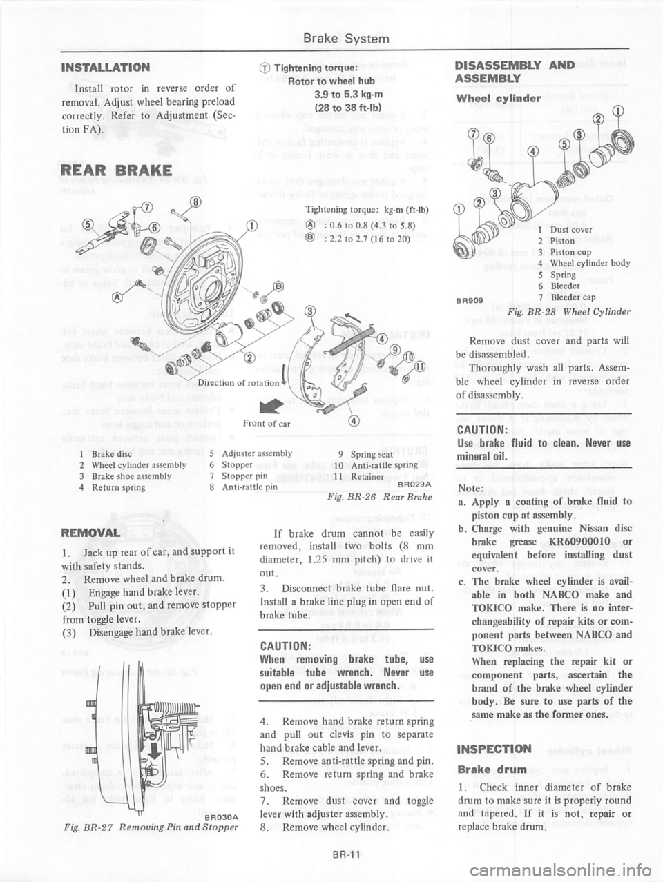 DATSUN 280Z 1977  Service Repair Manual 