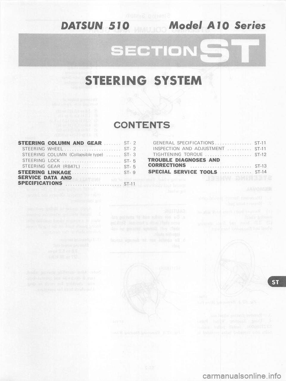 DATSUN 280Z 1977  Service Repair Manual 