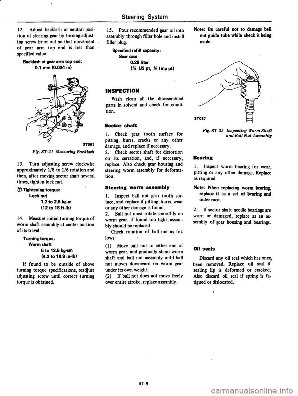 DATSUN 280Z 1977  Service Repair Manual 