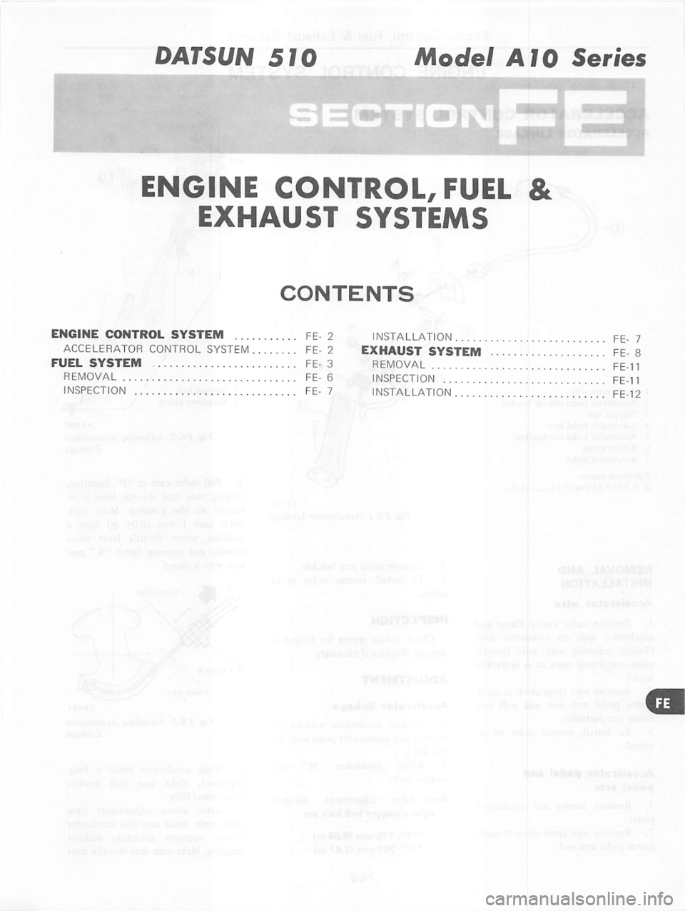 DATSUN 280Z 1977  Service Repair Manual 