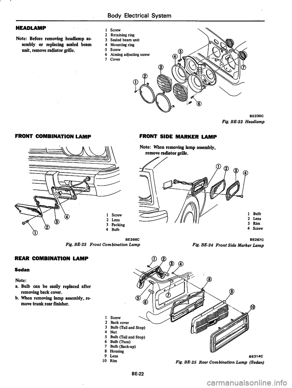 DATSUN 280Z 1977  Service Repair Manual 