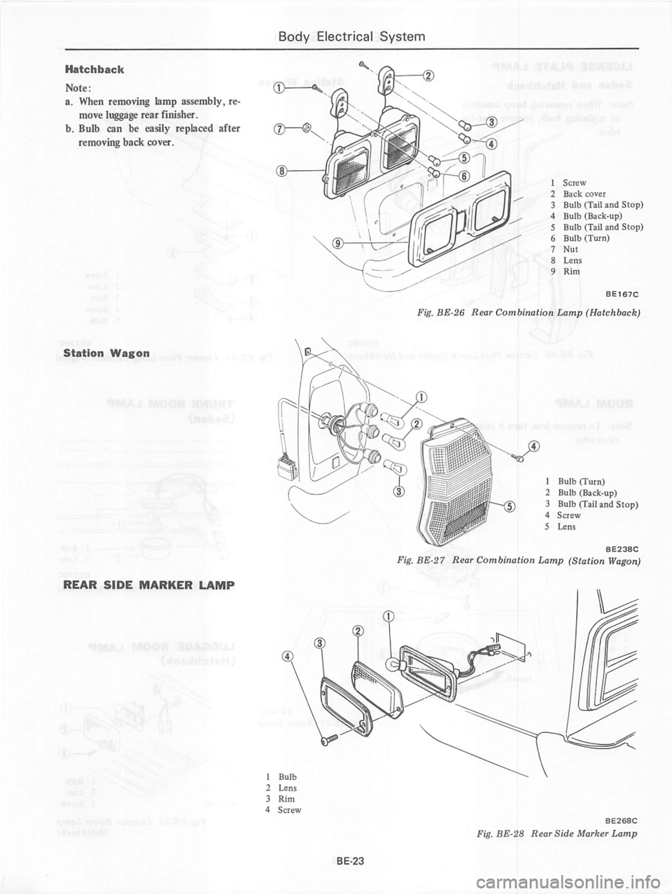 DATSUN 280Z 1977  Service Repair Manual 
