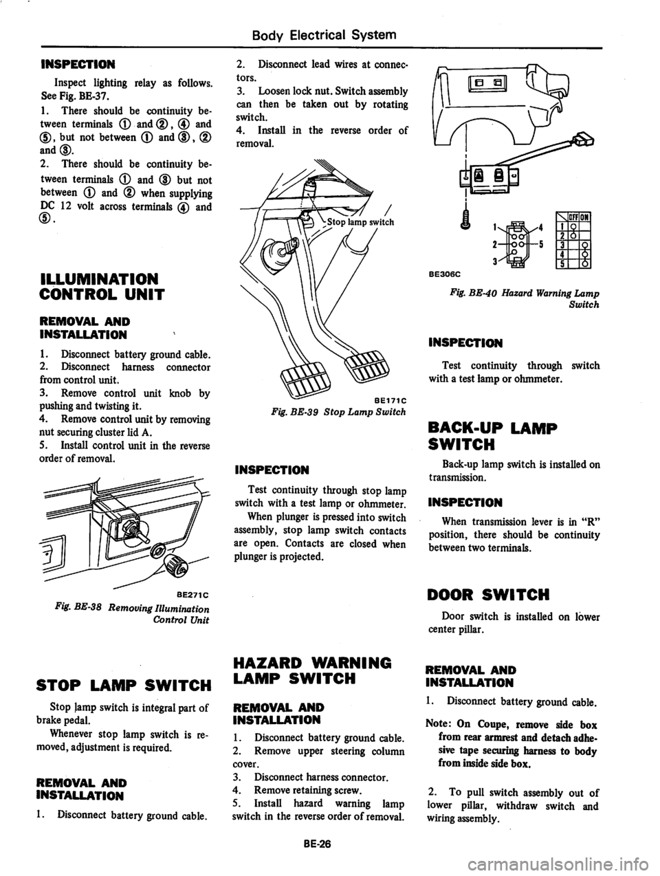 DATSUN 280Z 1977  Service Repair Manual 