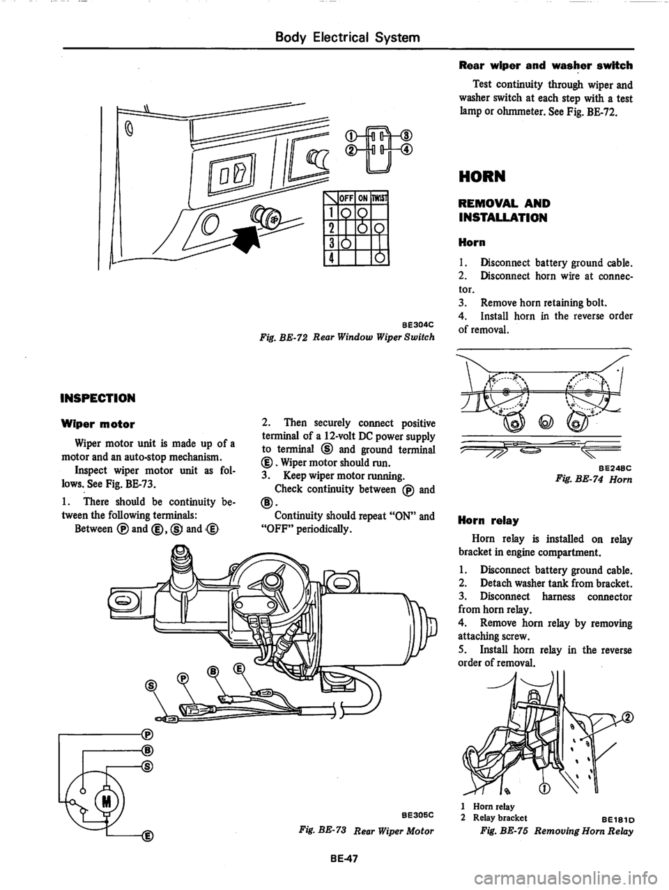 DATSUN 280Z 1977  Service Repair Manual 