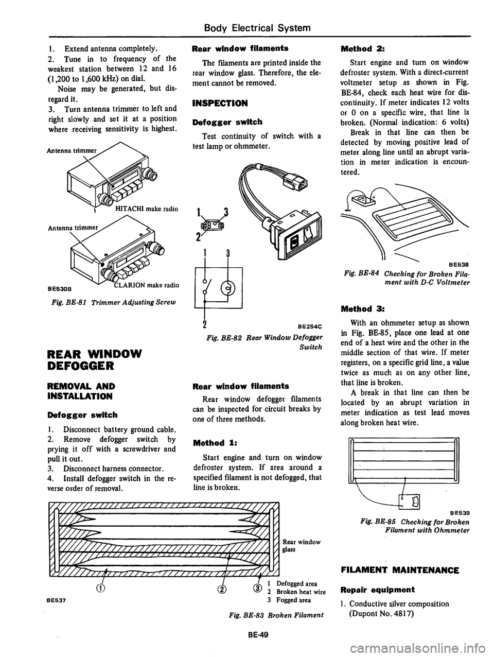 DATSUN 280Z 1977  Service Repair Manual 