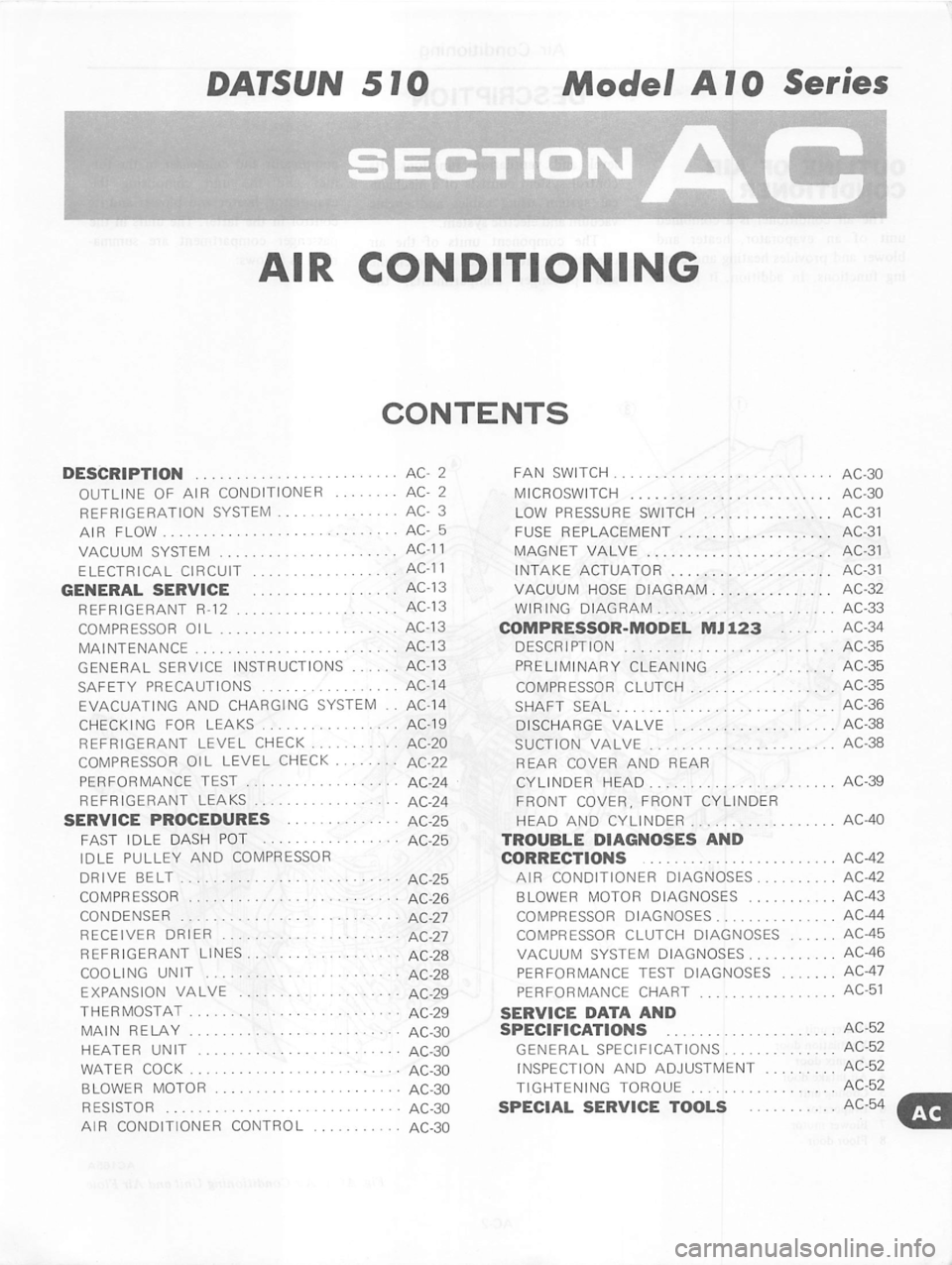 DATSUN 280Z 1977  Service Repair Manual 