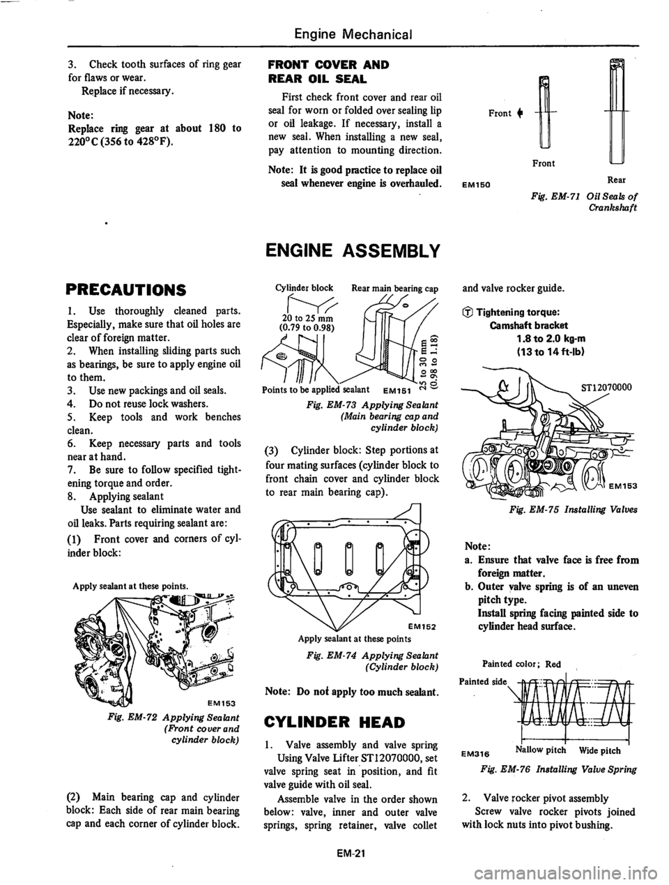 DATSUN 280Z 1977  Service Repair Manual 